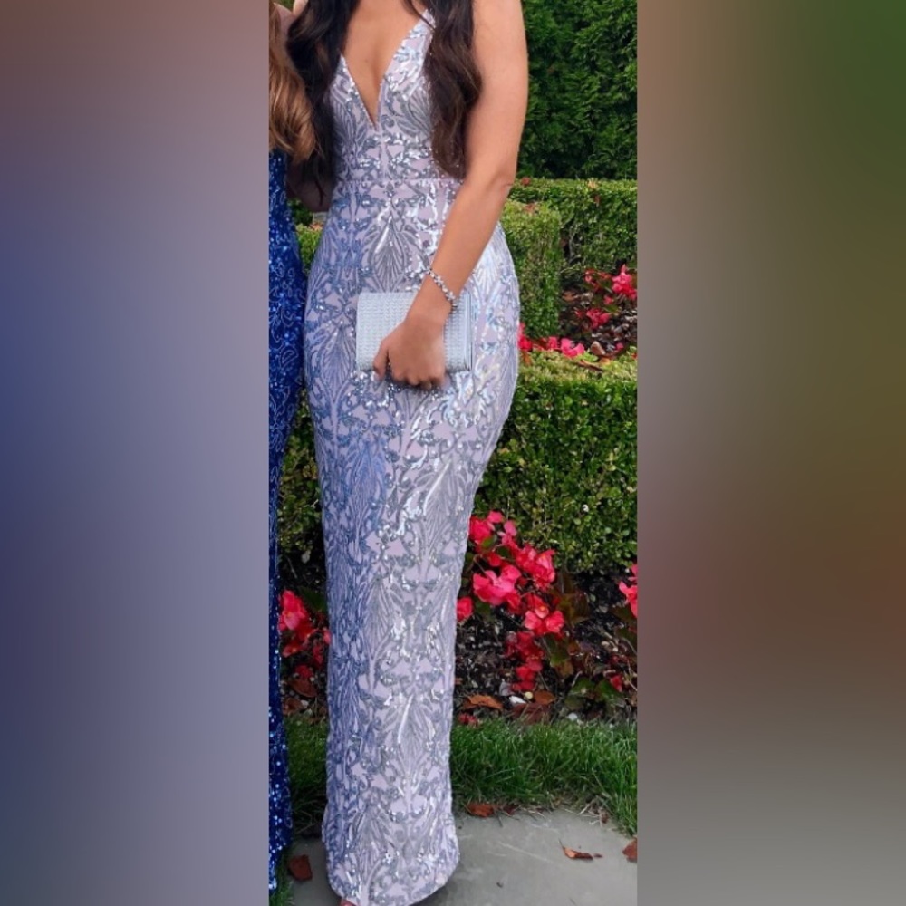 Windsor light pink evening gown.